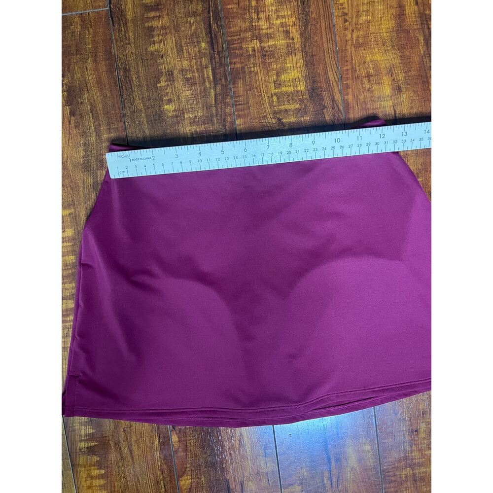 Athleta Tidal Swim Skirt Women XXS Burgundy Quick Dry UPF NWT tennis - Picture 5 of 10